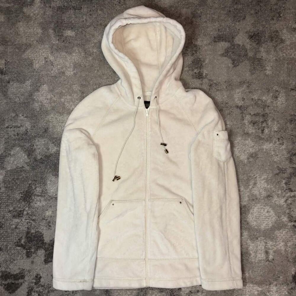 Y2K Kristen Blake Fleece Velour Zip Up Sweater